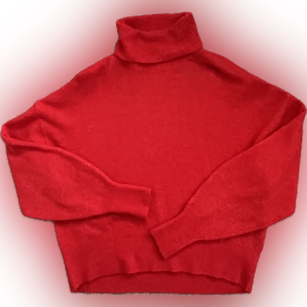 H&M Red Turtleneck Sweater Size Medium